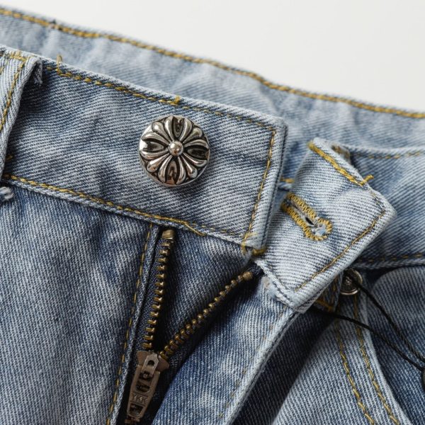 Jeans Chrome Hearts Multicolor Cross Patch CH022 - Image 4