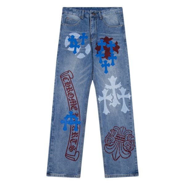 d106337_9433-1.jpg Jeans Chrome Hearts Box Cross Patch CH023 - Image 1