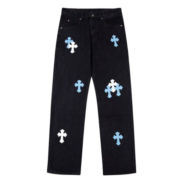 d106342_9455-1.jpg Jeans Chrome Hearts Chengdu Cross Patch CH024 - Image 1