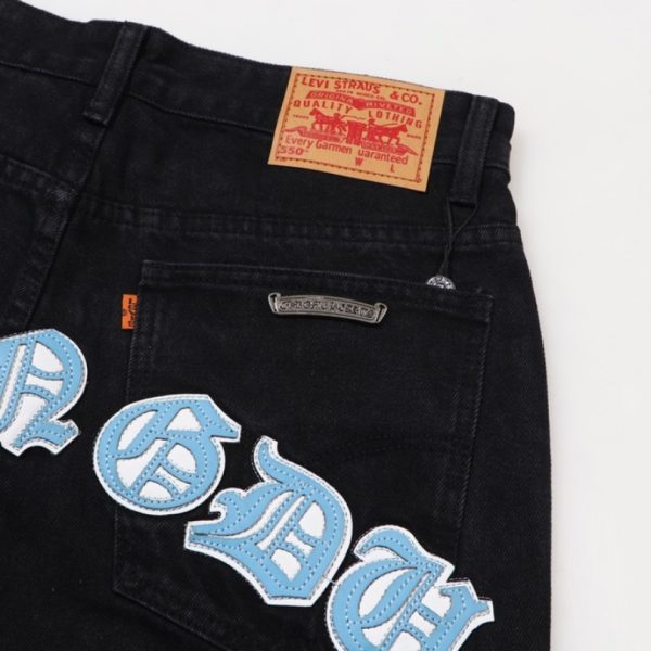 Jeans Chrome Hearts Chengdu Cross Patch CH024 - Image 6