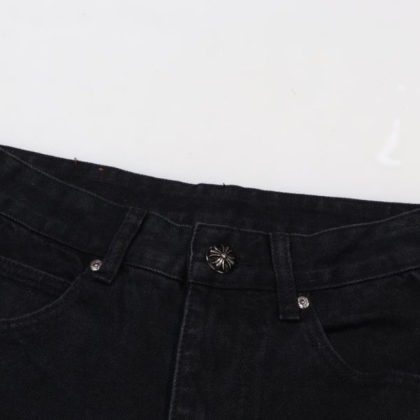 Jeans Chrome Hearts Black White Cross Patch CH025 - Image 11