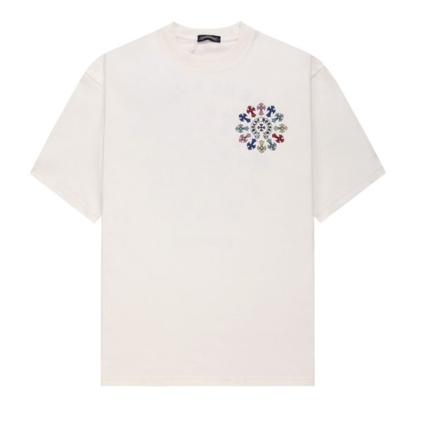 d106390_21094-1.jpg T-shirt Chrome Hearts Multicolor Cross Wreath White CH027 - Image 1