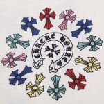 T-shirt Chrome Hearts Multicolor Cross Wreath White CH027 - Image 6
