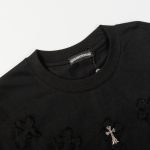 T-shirt Chrome Hearts Black Cross Embroidery CH029 - Image 6