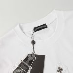 T-shirt Chrome Hearts White Cross Embroidery CH030 - Image 6