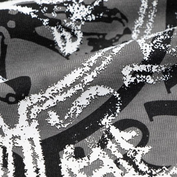 T-shirt Chrome Hearts Distressed Horseshoe Grey Logo CH033 - Image 5