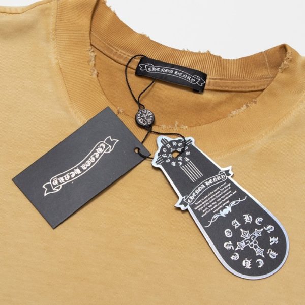 T-shirt Chrome Hearts Gold Horseshoe Logo CH034 - Image 8