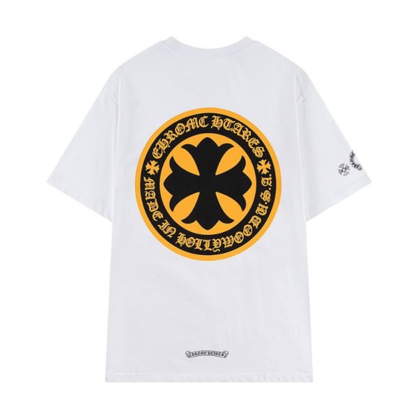 T-shirt Chrome Hearts Hollywood White Logo Print CH039 - Image 2