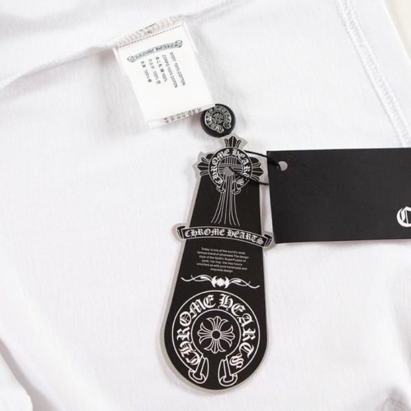 T-shirt Chrome Hearts Hollywood White Logo Print CH039 - Image 9
