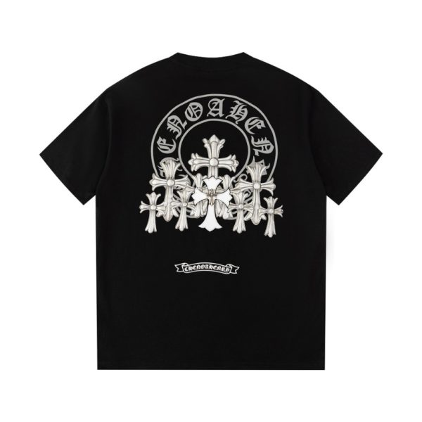 T-shirt Chrome Hearts Multi Cross Black Print CH041 - Image 2
