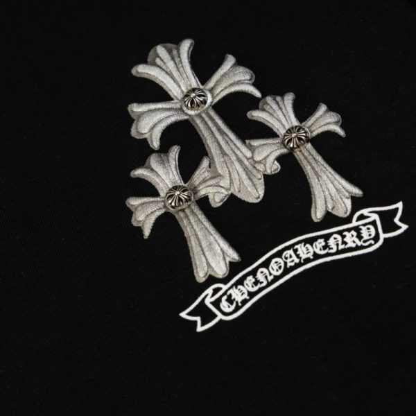T-shirt Chrome Hearts Multi Cross Black Print CH041 - Image 3