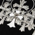 T-shirt Chrome Hearts Multi Cross Black Print CH041 - Image 5