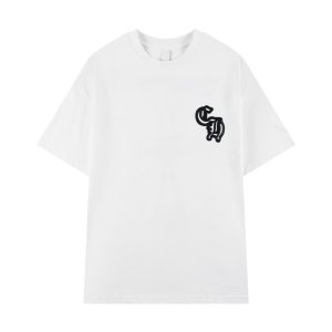 T-shirt Chrome Hearts Large Cross White Print CH043