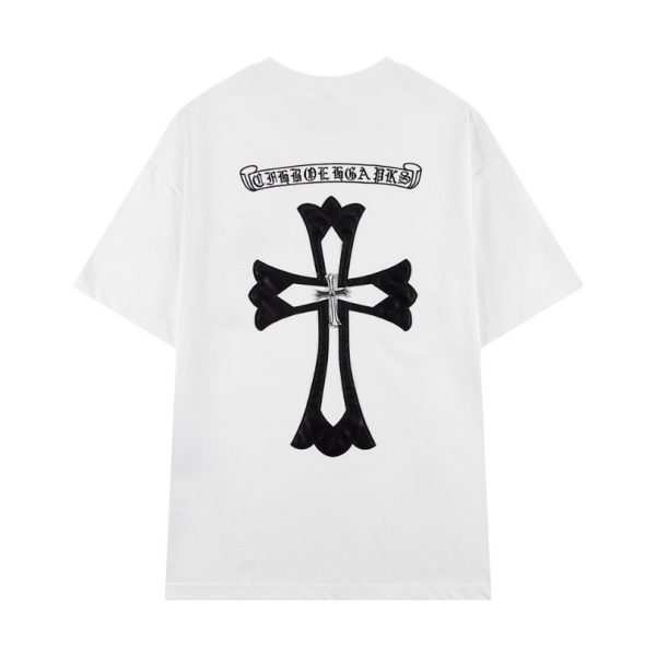 T-shirt Chrome Hearts Large Cross White Print CH043 - Image 2