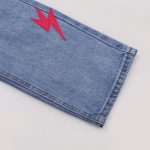 Jeans Denim Lightning Bolt Print CH045 - Image 6