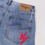 Jeans Denim Lightning Bolt Print CH045 - Image 7