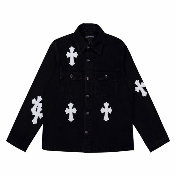 d106731_7392-1.jpg Jacket Chrome Hearts Cross Patch CH047 - Image 1