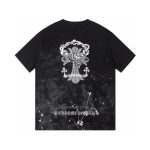 T-shirt Chrome Hearts Floral Graphic Black CH053 - Image 2