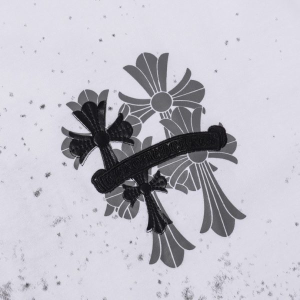 T-shirt Chrome Hearts Floral Graphic White CH054 - Image 3