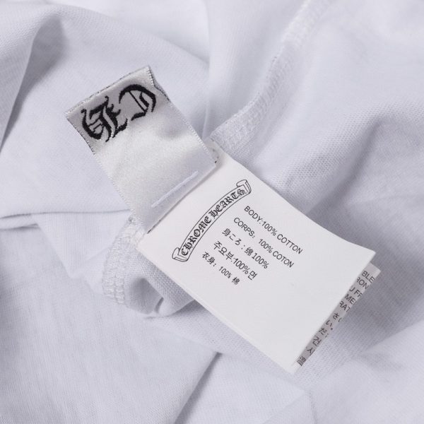 T-shirt Chrome Hearts Floral Graphic White CH054 - Image 8