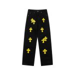 Jeans Chrome Hearts Yellow Crosses CH055
