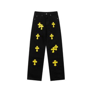 Jeans Chrome Hearts Yellow Crosses CH055