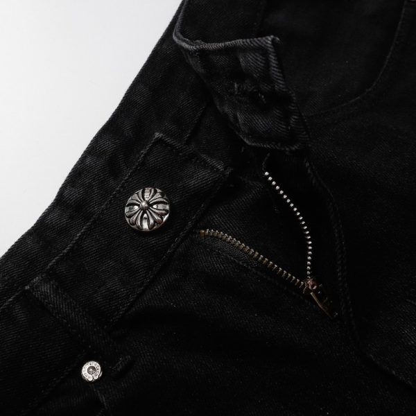 Jeans Chrome Hearts Yellow Crosses CH055 - Image 6