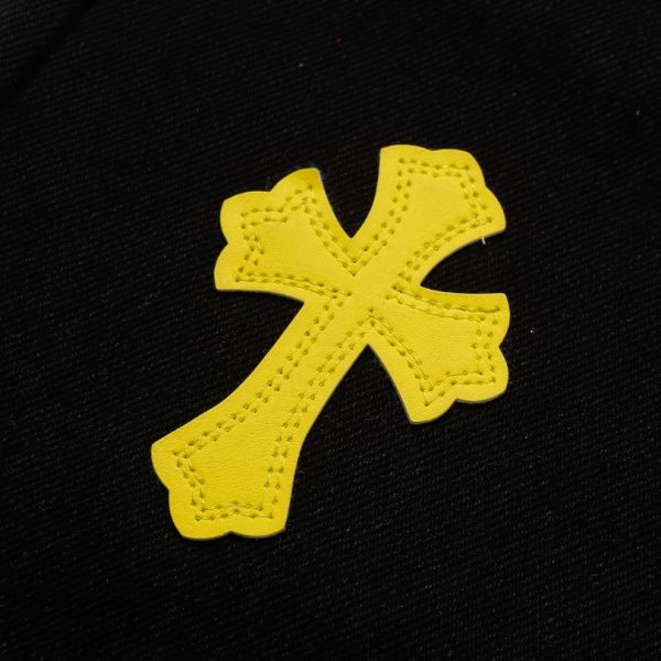 Jeans Chrome Hearts Yellow Crosses CH055 - Image 8