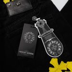 Jeans Chrome Hearts Yellow Crosses CH055 - Image 13
