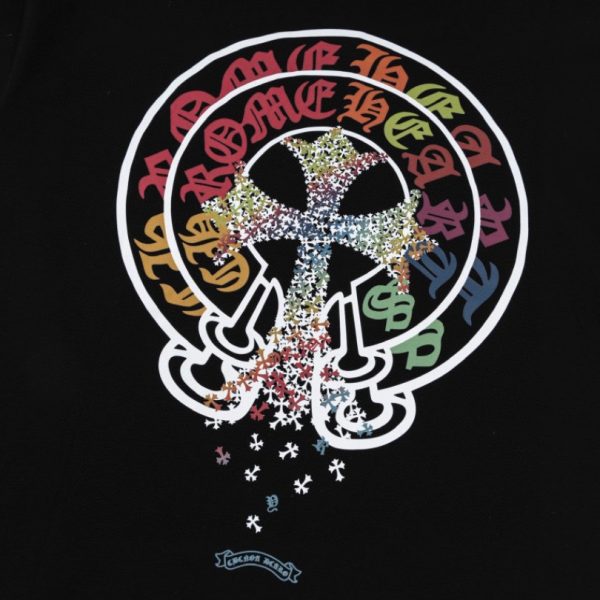 T-shirt Chrome Hearts Multicolor Cross Black CH057 - Image 4