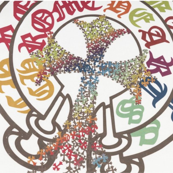 T-shirt Chrome Hearts Multicolor Cross White CH058 - Image 5