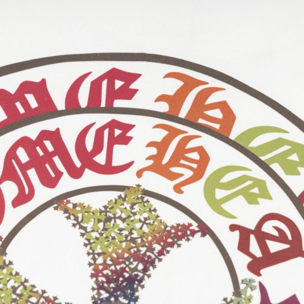 T-shirt Chrome Hearts Multicolor Cross White CH058 - Image 6