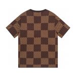 T-shirt Louis Vuitton Checkered LV Logo LV018 - Image 2