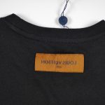T-shirt Louis Vuitton Blue Graffiti Black Logo LV019 - Image 6