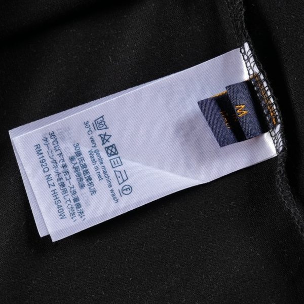 T-shirt Louis Vuitton Blue Graffiti Black Logo LV019 - Image 8