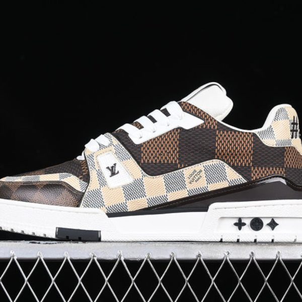 Louis Vuitton Trainer Damier Ebene Multi LV020 - Image 3