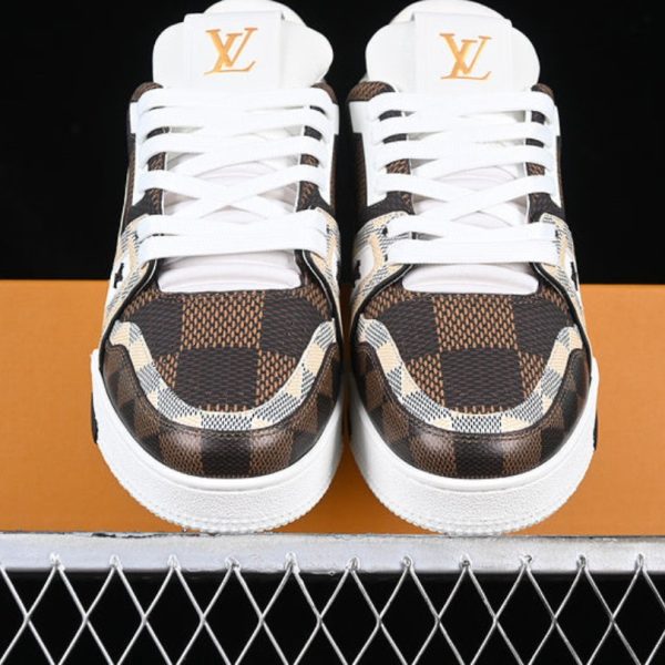 Louis Vuitton Trainer Damier Ebene Multi LV020 - Image 4
