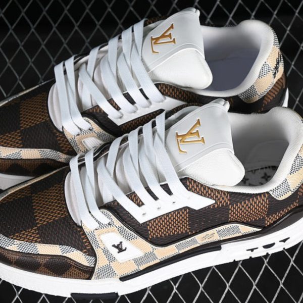 Louis Vuitton Trainer Damier Ebene Multi LV020 - Image 5