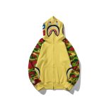 Hoodie Yellow Shark Camo Bape Full-Zip BP002