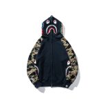 Hoodie Blue Shark Camo Bape Full-Zip BP003