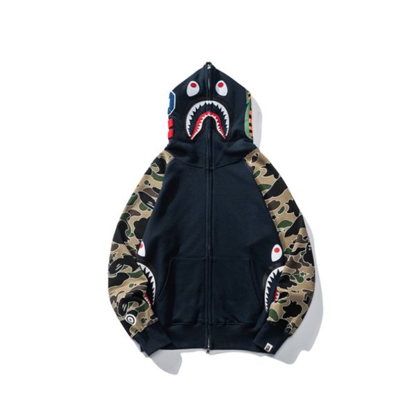 d107079_5833-1.jpg Hoodie Blue Shark Camo Bape Full-Zip BP003 - Image 1