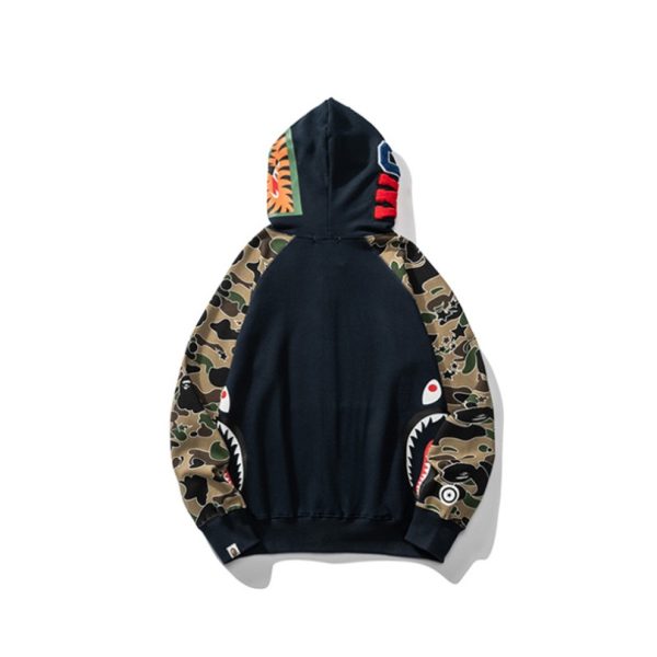 Hoodie Blue Shark Camo Bape Full-Zip BP003 - Image 2