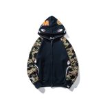 Hoodie Blue Shark Camo Bape Full-Zip BP003 - Image 4