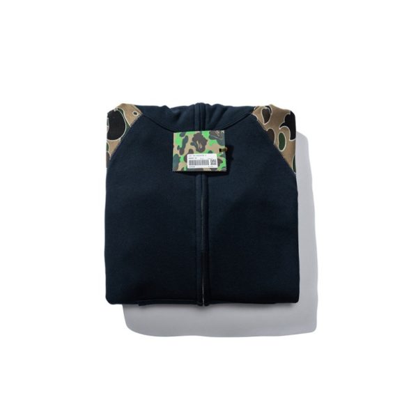 Hoodie Blue Shark Camo Bape Full-Zip BP003 - Image 5