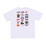 T-shirt BAPE Multi-Logo White BP005 - Image 2