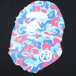 T-shirt BAPE Color Camo Ape Head Black BP006 - Image 3