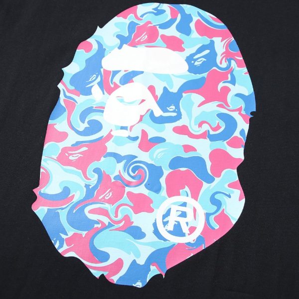 T-shirt BAPE Color Camo Ape Head Black BP006 - Image 3