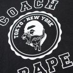 T-shirt BAPE Coach Logo Black BP008 - Image 2
