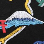 T-shirt BAPE Japan Map Embroidery Black BP010 - Image 7