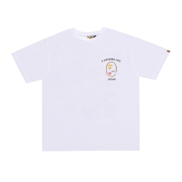 d107161_20153-1.jpg T-shirt BAPE Japan Map Embroidery White BP011 - Image 1